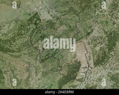 Rheinland-Pfalz, state of Germany. High resolution satellite map Stock Photo