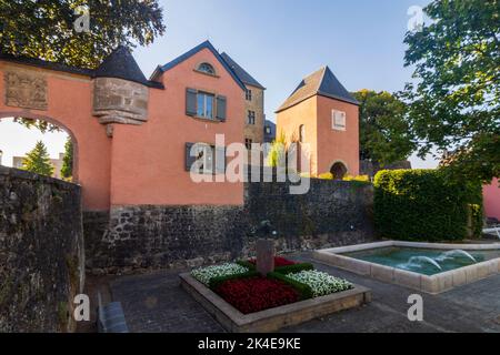 Mersch (Miersch): Schloss Mersch Castle in , Luxembourg Stock Photo