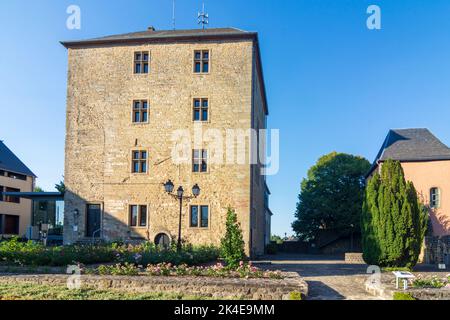 Mersch (Miersch): Schloss Mersch Castle in , Luxembourg Stock Photo