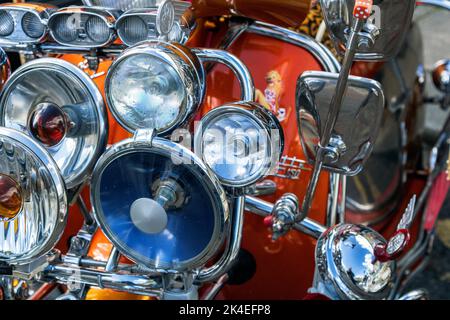 Lambretta. Ribble Valley Scooter Rally 2022. Stock Photo