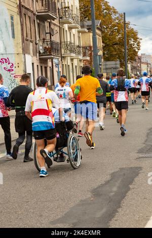 Silesia Marathon 2022, Katowice, Silesia, Poland. October 02, 2022 ...