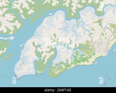 Biombo, region of Guinea-Bissau. Open Street Map. Locations and names ...