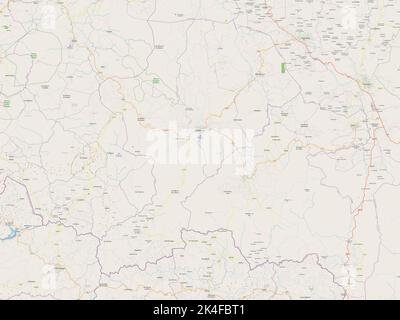 Intibuca, department of Honduras. Open Street Map. Locations of major ...