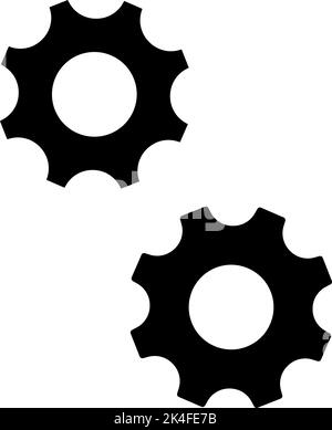 setting tool cog industry mechanics wheel icon vector symbol design illustration Stock Vector