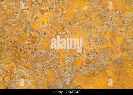 Old Rusty Orange Iron Metal Textured Background. Stock Photo