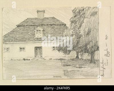 Drawing by Ferdinand Boberg. Södermanland, Jönåkers hd., Björkviks sn., Danbyholm Nordic Stock Photo