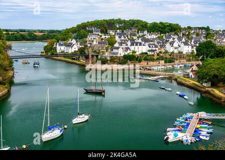 The old harbor of Le Bono (Vannes Morbihan, Brittany, France) Stock Photo