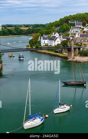 The old harbor of Le Bono (Vannes Morbihan, Brittany, France) Stock Photo