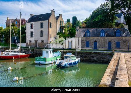 The old harbor of Le Bono (Vannes Morbihan, Brittany, France) Stock Photo