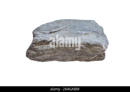 Slate Rock isolate on white background Stock Photo
