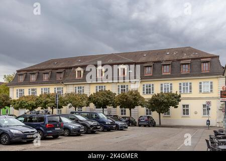 Historical city center of Ludwigsburg on an autumn overcast day Stock Photo