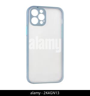 silicone phone case, phone accessory, isolated on white background Stock Photo
