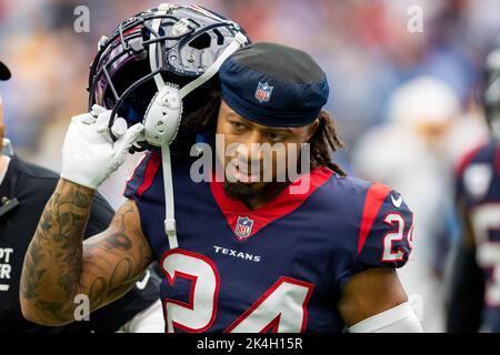 Houston Texans defensive back Derek Stingley Jr. (24) looks to defend  during an NFL Football game against the Philadelphia Eagles on Thursday,  November 3, 2022, in Houston. (AP Photo/Matt Patterson Stock Photo - Alamy