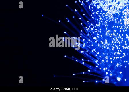 Fibre optic strands. Stock Photo
