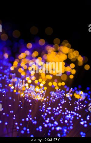 Fibre optic strands, Studio Composition, Quebec, Canada Stock Photo