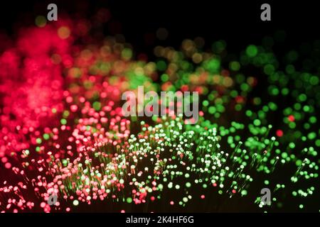 Bundle of fibre optic strands. Stock Photo