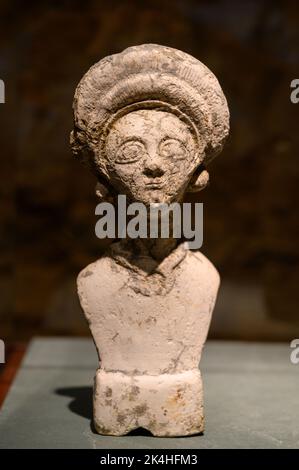 Terracotta statuette of a female figure. Culture: Greek, Cretan ...