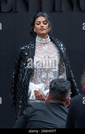 Simone Ashley attending the Valentino Womenswear Spring/Summer 2023