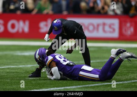 Minnesota Vikings wide receiver Jalen Nailor (83) runs against the Denver  Broncos during an NFL preseason football game, Saturday, Aug. 27, 2022, in  Denver. (AP Photo/Jack Dempsey Stock Photo - Alamy