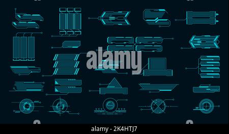 Hud advertisements set Stock Vector
