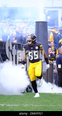 Pittsburgh, USA. Acrisure Stadium. 2nd Oct, 2022. Joe Flacco #19 During ...