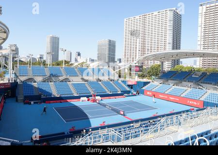 Rakuten Mobile Arena, Tokyo, Japan. 1st Oct, 2022. General view, OCTOBER 1, 2022 - Tennis : Rakuten Japan Open Tennis Championships 2022 at Rakuten Mobile Arena, Tokyo, Japan. Credit: AFLO SPORT/Alamy Live News Stock Photo