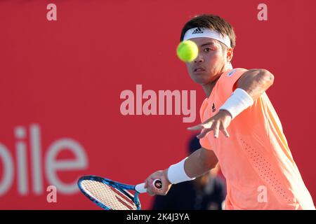 Rakuten Mobile Arena, Tokyo, Japan. 1st Oct, 2022. Yusuke Takahashi, OCTOBER 1, 2022 - Tennis : Rakuten Japan Open Tennis Championships 2022 at Rakuten Mobile Arena, Tokyo, Japan. Credit: AFLO SPORT/Alamy Live News Stock Photo