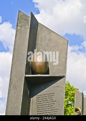 London United Kingdom June 15 2009; New Zealand Memorial in London's Hyde Park Corner commemorating enduring bonds between New Zealand and United King Stock Photo