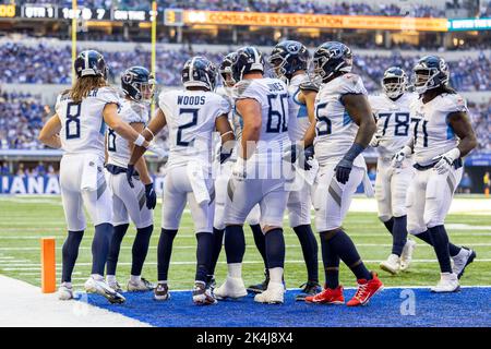 Indianapolis Colts vs. Minnesota Vikings . NFL Game. American Football  League match. Silhouette of professional player celebrate touch down.  Screen in Stock Photo - Alamy