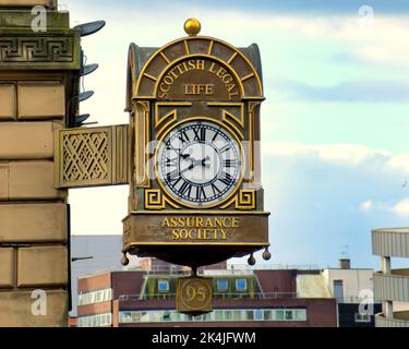 Scottish legal life assurance society clock Glasgow, Scotland, UK Stock Photo