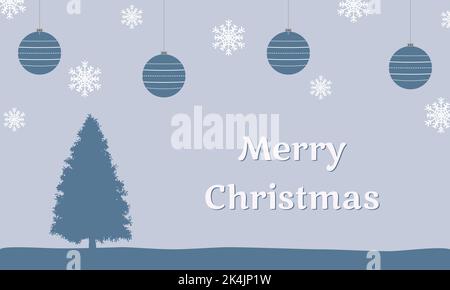Merry Christmas greeting card. Stock Vector