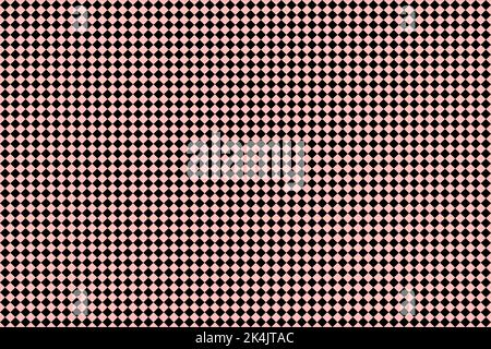 Pink and black Checkered diamond background seamless pattern. Vector illustration Stock Vector