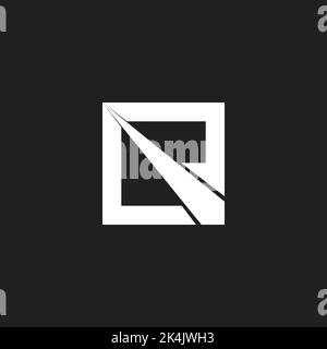 letter e swoosh arrow simple geometric logo vector Stock Vector