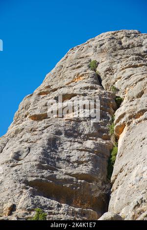 Rocky hills in Teruel Province in Aragon, Spain. Stock Photo