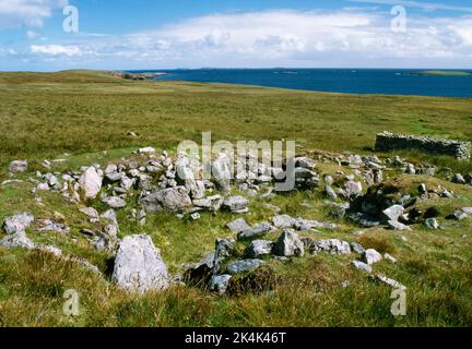 Neolithic Field Pettigarths Field Settlement, Mid Breck, Whalsay, Shetland, Prehistoric ...