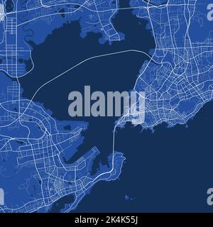 Qingdao map. Detailed map of Qingdao city administrative area ...