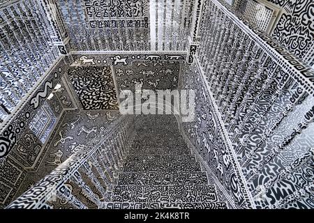 A view inside British artists' Sam Cox, aka Mr Doodle, as he reveals ...