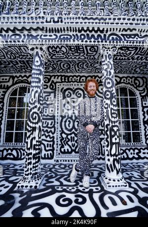 British artist Sam Cox, aka Mr Doodle, reveals the Doodle House, a ...