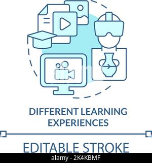 Experiential learning turquoise concept icon Stock Vector Image & Art ...