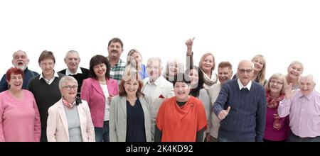 Happy smiling people stading together Stock Photo