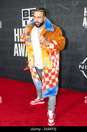 French Montana attends the BET Hip Hop Awards 2022 on September 30 ...