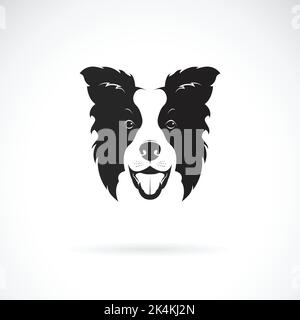 Vector of a border collie dog on white background. Pet. Animal. Dog logo or icon. Easy editable layered vector illustration. Stock Vector