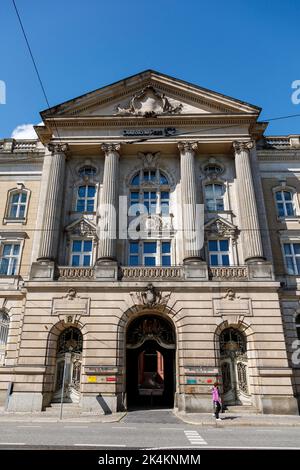 Potsdam's main post office in the palace on the city canal, also called the new post office, with Postbank, forest owners' association, ZAPP Potsdam Stock Photo