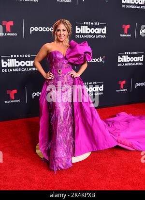 CORAL GABLES, FLORIDA - SEPTEMBER 29: Stephanie Himonidis attends the 2022 Billboard Latin Music Awards at Watsco Center on September 29, 2022 in Coral Gables, Florida.  (Photo by JL/Sipa USA) Stock Photo