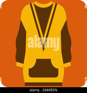 Autumn blouse, illustration, vector on a white background. Stock Vector
