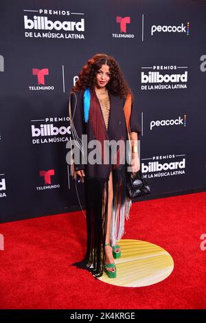 Coral Gables, USA. 29th Sep, 2022. CORAL GABLES, FLORIDA - SEPTEMBER 29: Yendry attends the 2022 Billboard Latin Music Awards at Watsco Center on September 29, 2022 in Coral Gables, Florida. (Photo by JL/Sipa USA) Credit: Sipa USA/Alamy Live News Stock Photo