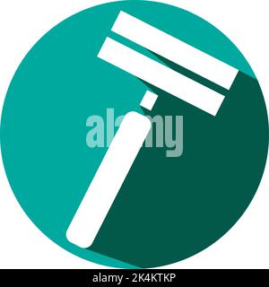 White razor, illustration, vector on a white background. Stock Vector