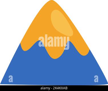 Camping mountain, illustration, vector on a white background. Stock Vector