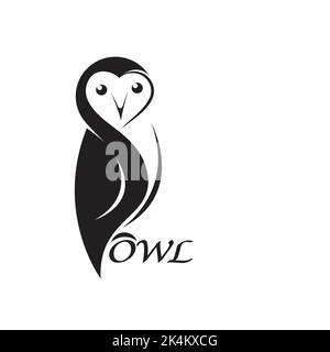 Vector of an owl design on white background. Bird. Animals. Easy editable layered vector illustration. Easy editable layered vector illustration. Wild Stock Vector