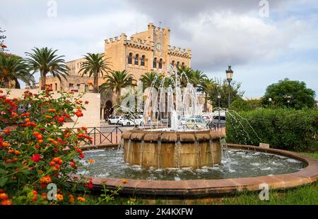 Ciutadella, Spain - September 6th, 2022: Ciutadella is a very attractive city, with a charming port and an old town. Stock Photo